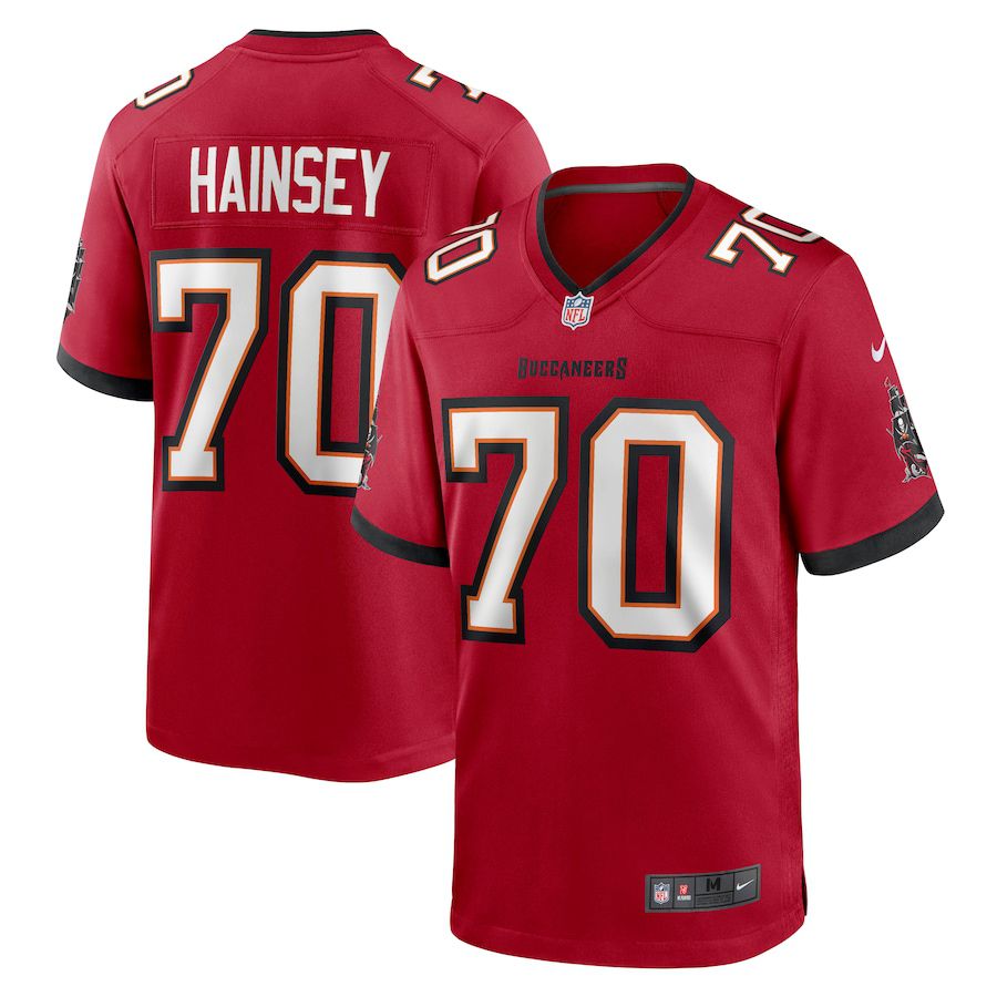 Men Tampa Bay Buccaneers 70 Robert Hainsey Nike Red Game NFL Jersey